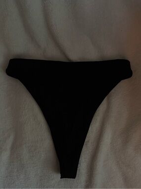 Black High-Cut Bikini Bottom